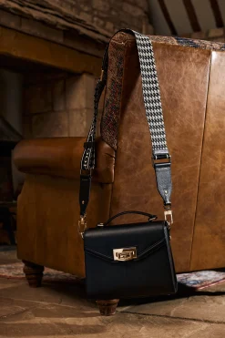 Abbot Bag Strap (Ecru Houndstooth)