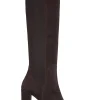 Albany Heeled Boot (Chocolate Suede)