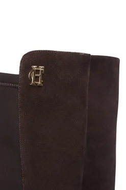 Albany Heeled Boot (Chocolate Suede)