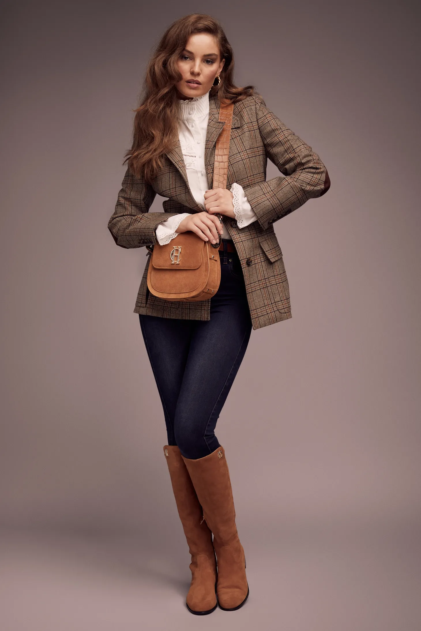 Albany Knee Boot (Tan Suede)