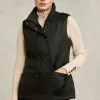 Alma Wax Gilet (Dark Olive)