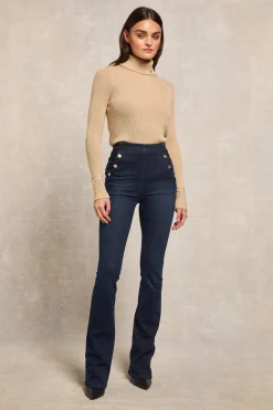Amoria Flared Jean (Deep Indigo)