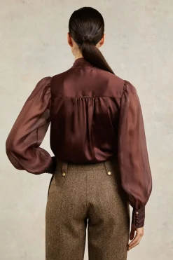 Ariella Blouse (Chocolate)