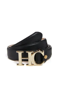 Atelier Slim Logo Belt (Black)