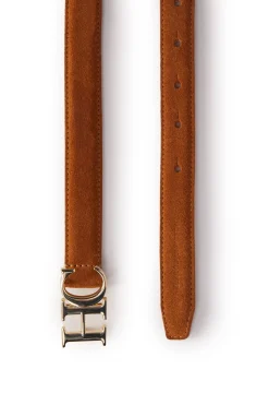 Atelier Ultra Slim Belt (Tan Suede)