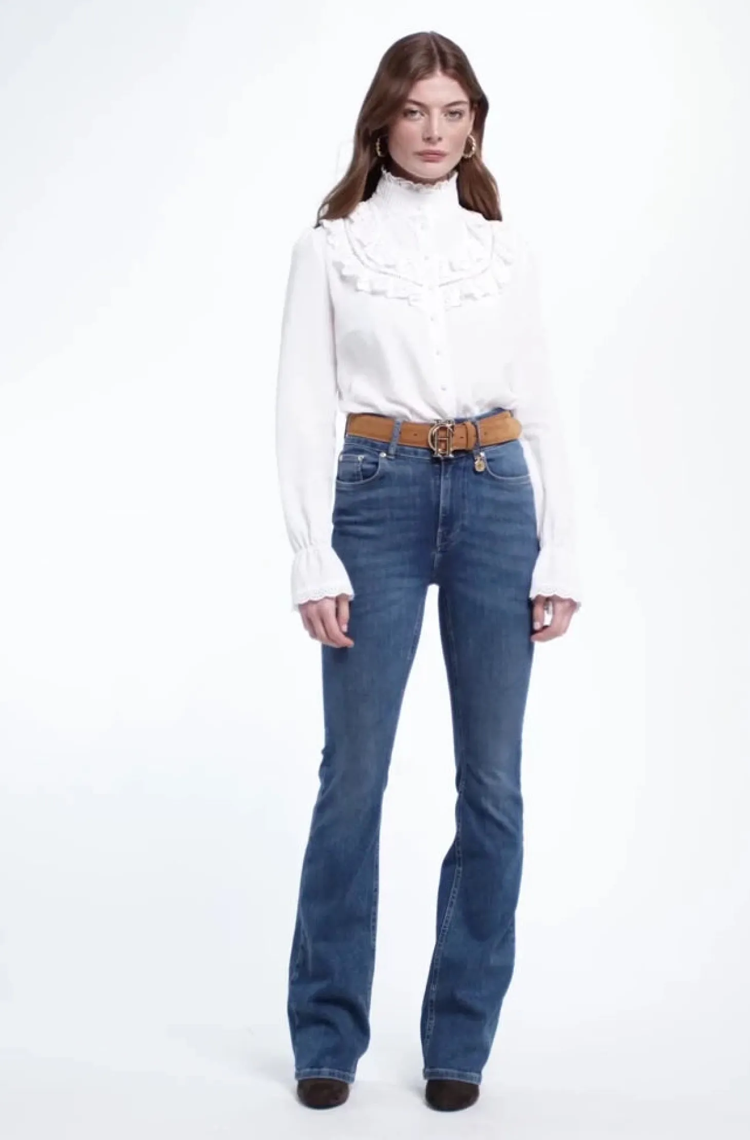 Audley Lace Blouse (White)