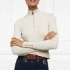 Ava Quarter Zip Knit (Almond)