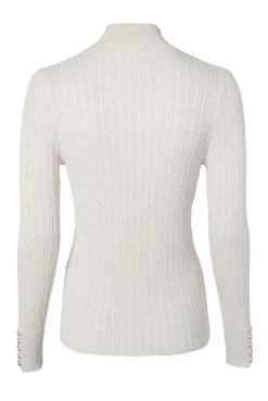 Ava Quarter Zip Knit (Almond)