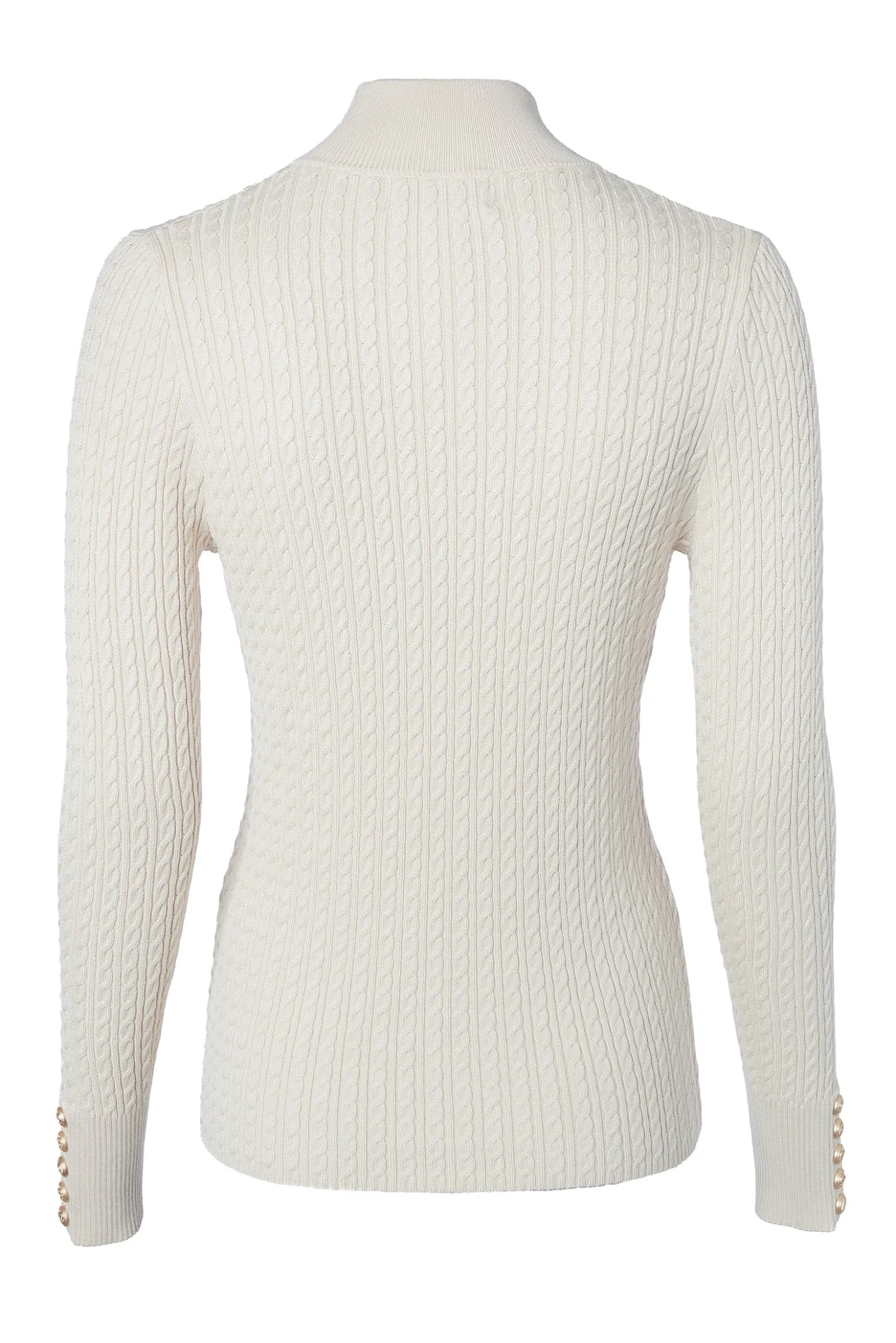 Ava Quarter Zip Knit (Almond)