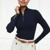 Ava Quarter Zip Knit (Ink Navy)