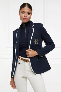 Ava Quarter Zip Knit (Ink Navy)