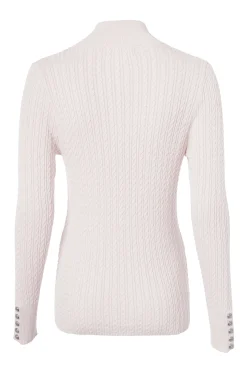 Ava Quarter Zip Knit (Soft Pink)