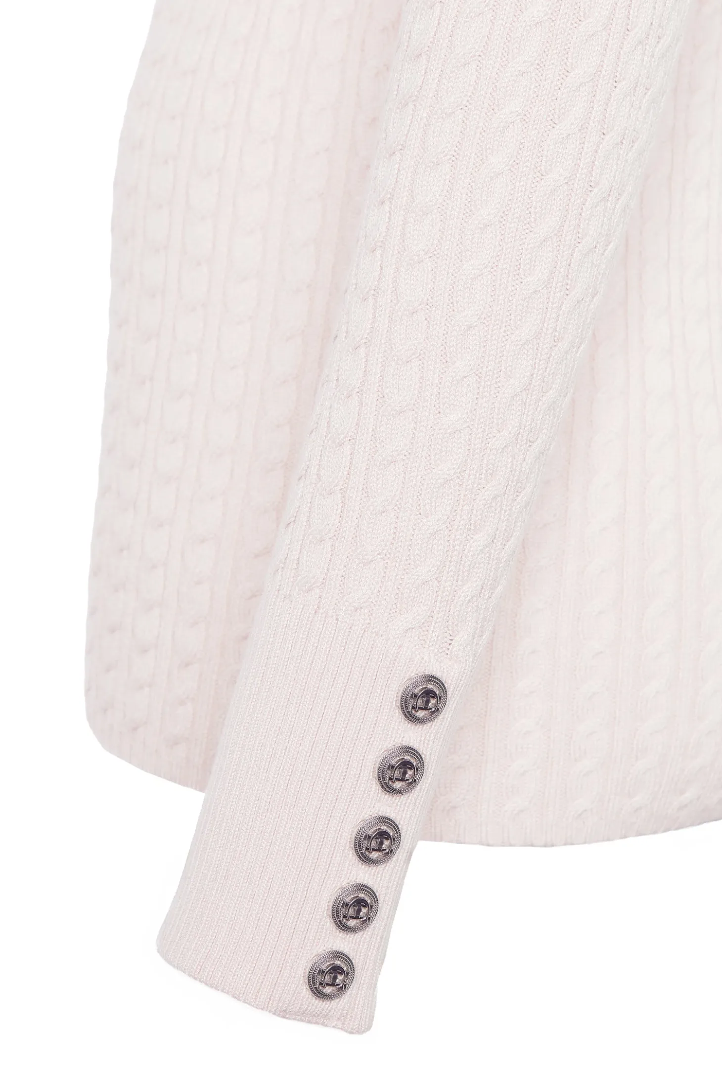 Ava Quarter Zip Knit (Soft Pink)
