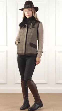 Aviator Gilet (Bourbon Tweed)
