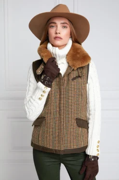 Aviator Gilet (Hailes Green Tweed)