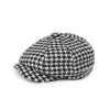 Baker Boy Cap (Houndstooth)