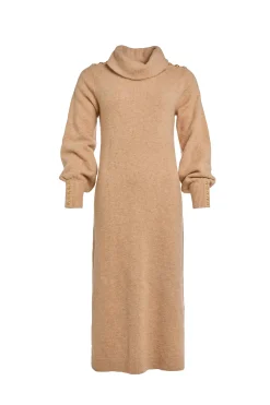 Berkeley Roll Neck Dress (Camel)