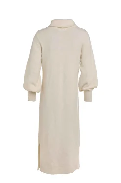 Berkeley Roll Neck Dress (Natural)
