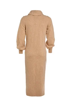Berkeley Roll Neck Dress (Camel)