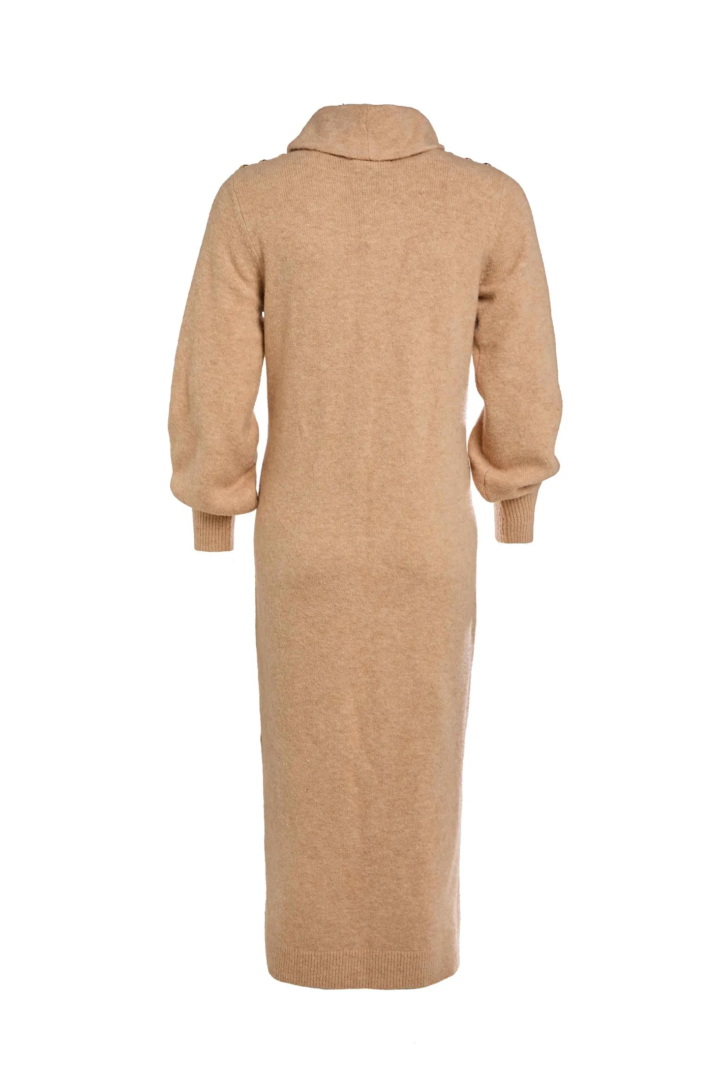 Berkeley Roll Neck Dress (Camel)