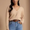 Berkeley V-Neck Knit (Camel)