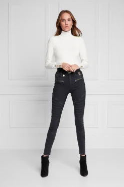 Biker Jean (Washed Black)
