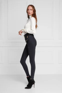 Biker Jean (Washed Black)