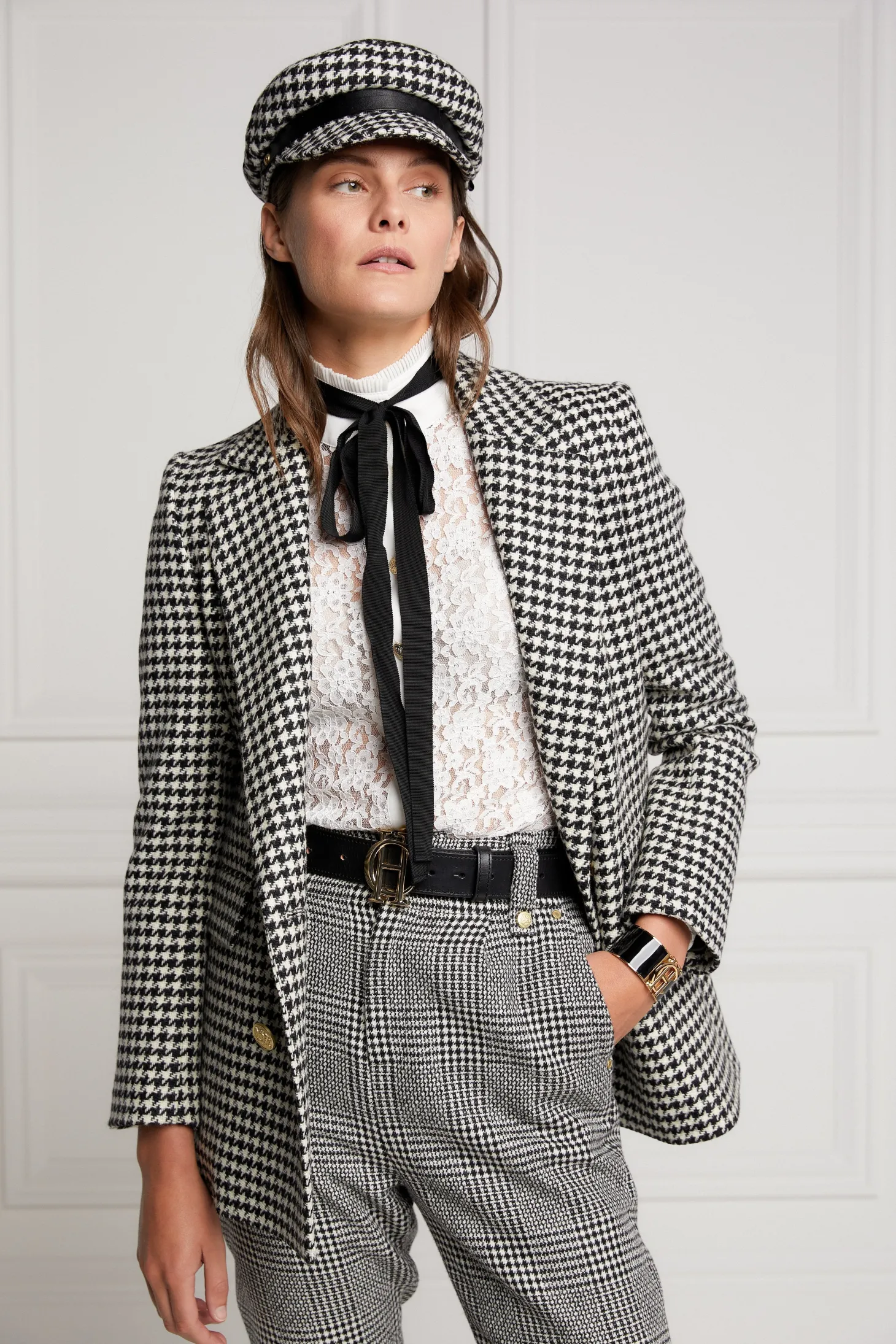Bretton Hat (Houndstooth)