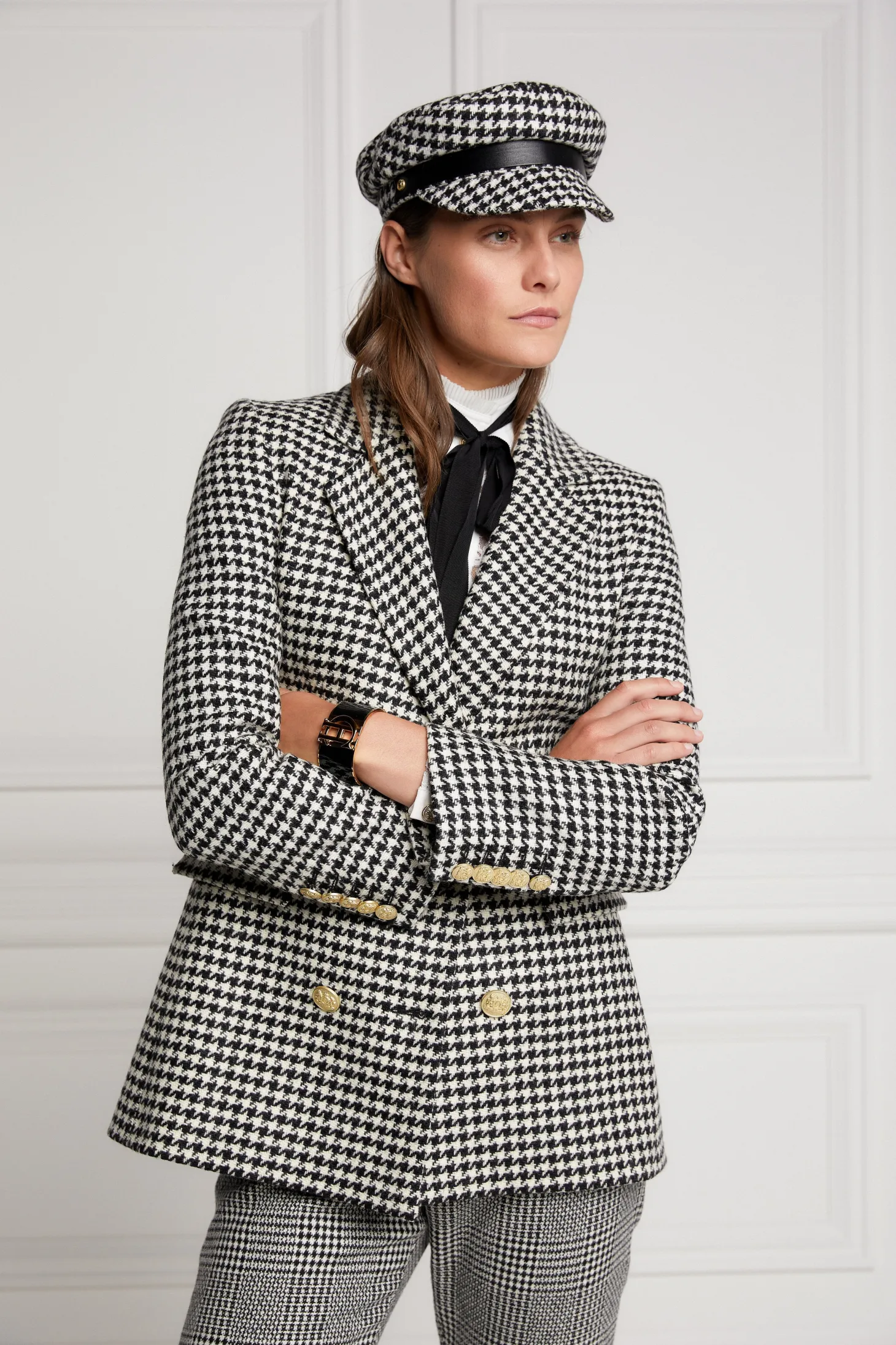 Bretton Hat (Houndstooth)