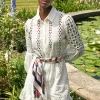 Broderie Lace Dress (White)