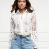 Broderie Lace Shirt (White)