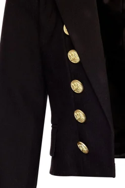 Brompton Jacket (Black Barathea)