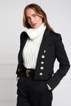 Brompton Jacket (Black Barathea)