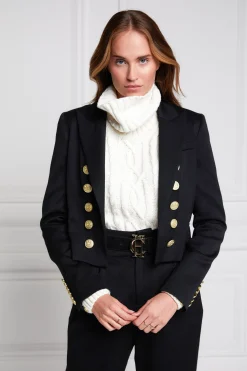 Brompton Jacket (Black Barathea)
