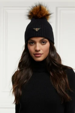 Burghley Bobble Hat (Black)
