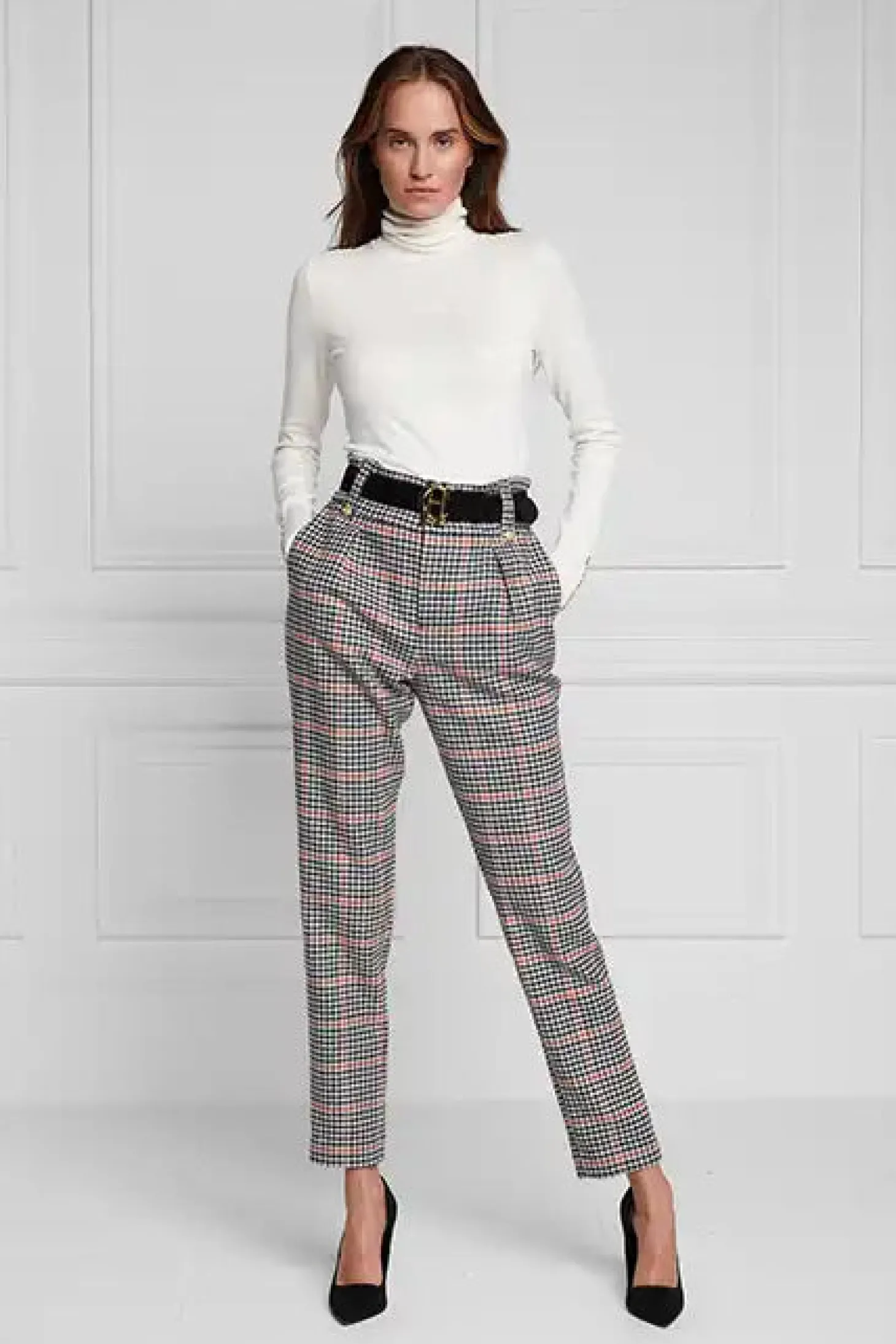 Buttoned Knit Roll Neck (Cream)