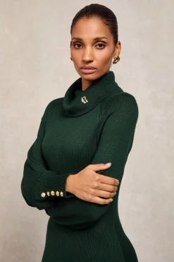 Chamonix Fit & Flare Dress (Deep Emerald)