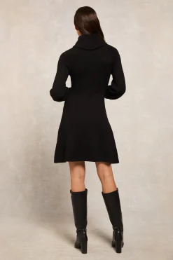 Chamonix Fit & Flare Dress (Black)