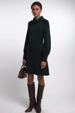 Chamonix Fit & Flare Dress (Deep Emerald)