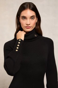Chamonix Fit & Flare Dress (Black)