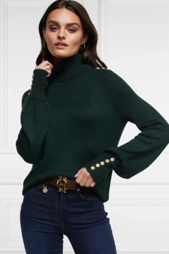 Chamonix Roll Neck Knit (Emerald)