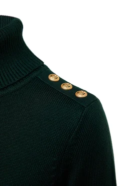 Chamonix Roll Neck Knit (Emerald)