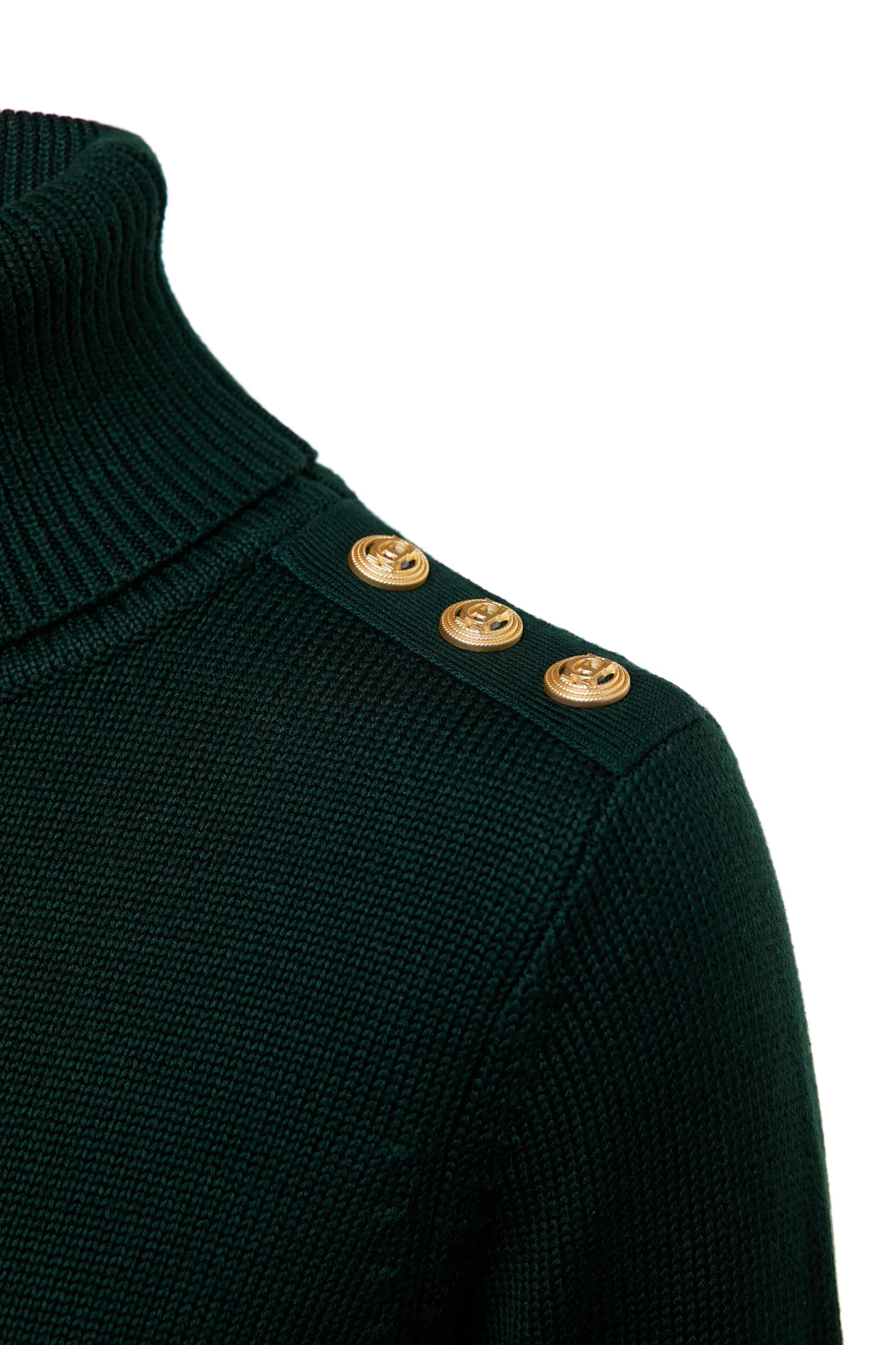 Chamonix Roll Neck Knit (Emerald)