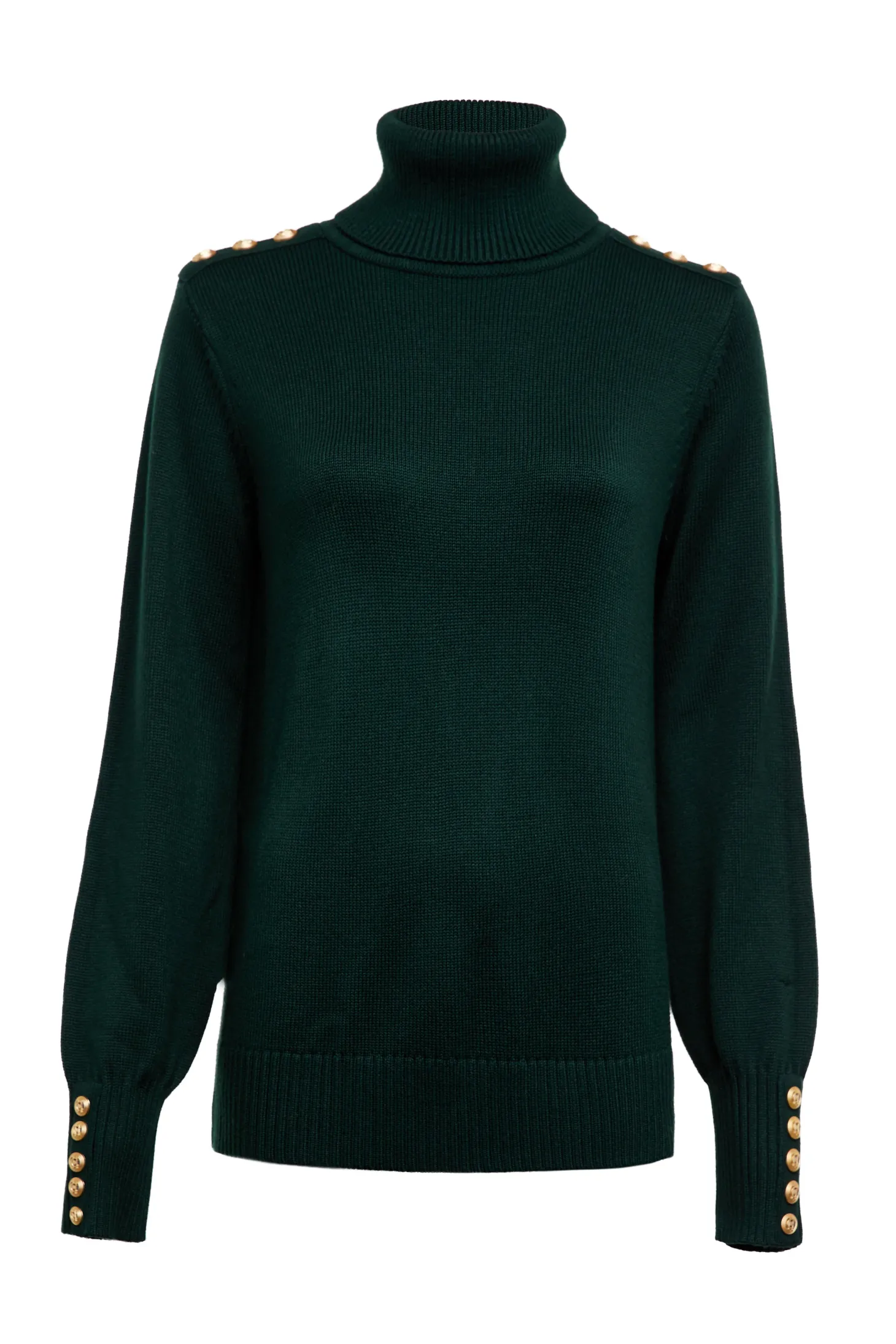 Chamonix Roll Neck Knit (Emerald)