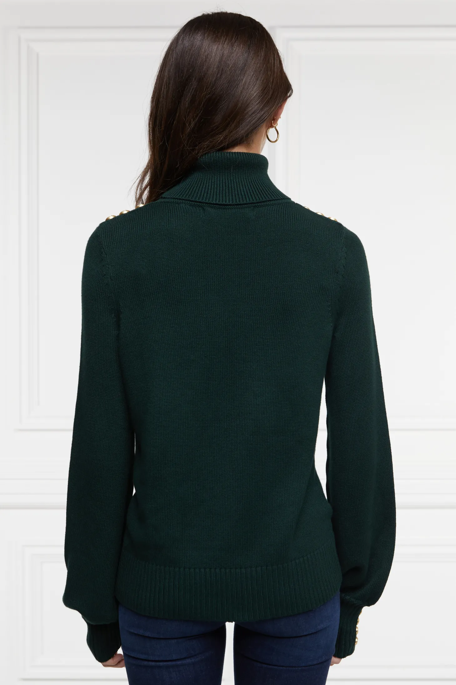 Chamonix Roll Neck Knit (Emerald)