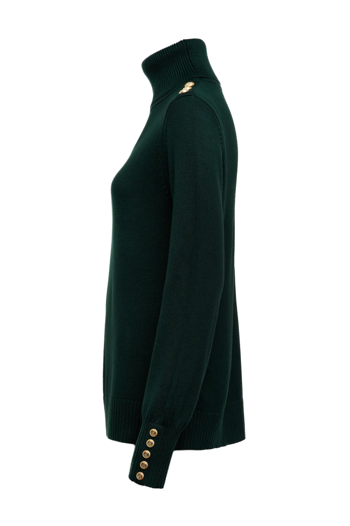 Chamonix Roll Neck Knit (Emerald)