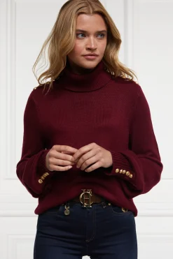 Chamonix Roll Neck Knit (Wine)