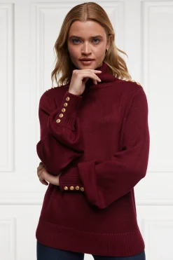Chamonix Roll Neck Knit (Wine)