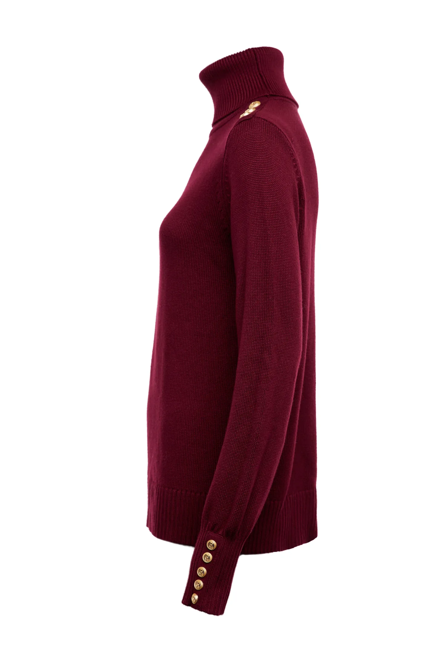 Chamonix Roll Neck Knit (Wine)