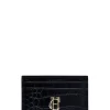 Chelsea Card Holder (Black Croc)